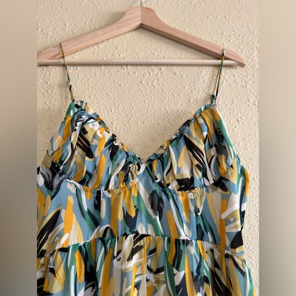 Indikah | Corset Maxi Ruffle Slip Dress - Size L - Picture 4 of 6